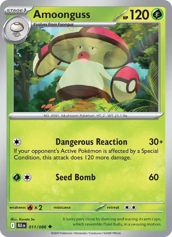 Amoonguss 11 Black Bolt Pokesingles