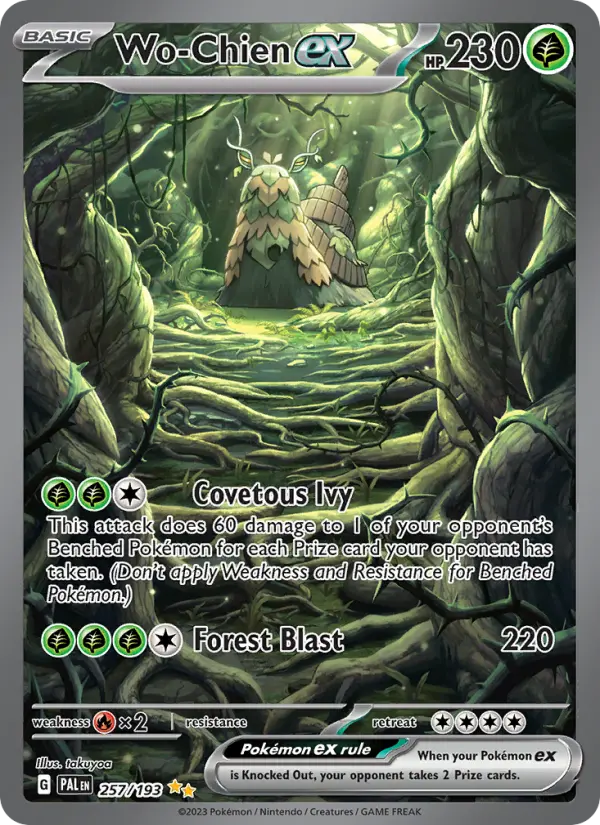Wo-Chien ex 257 Paldea Evolved Pokesingles