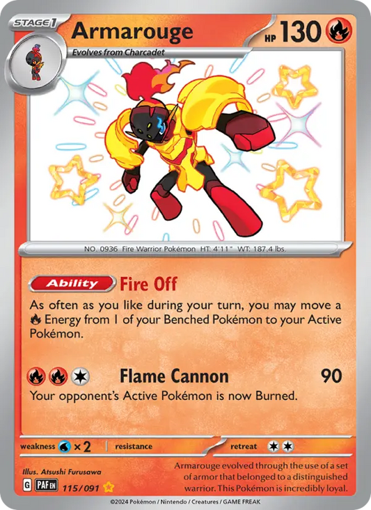 Armarouge 115 Paldean Fates Pokesingles