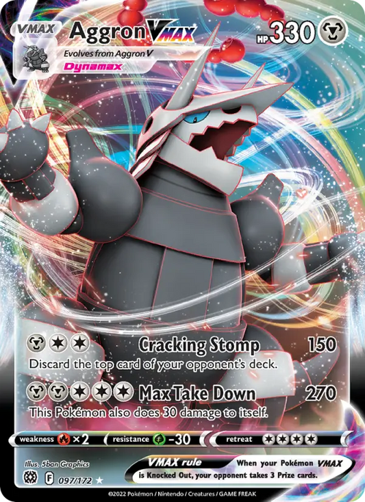Aggron VMAX 97 Brilliant Stars Pokesingles