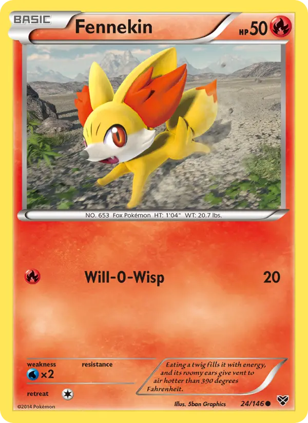 Fennekin 24 XY Pokesingles