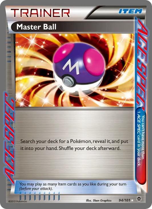 Master Ball 94 Plasma Blast Pokesingles