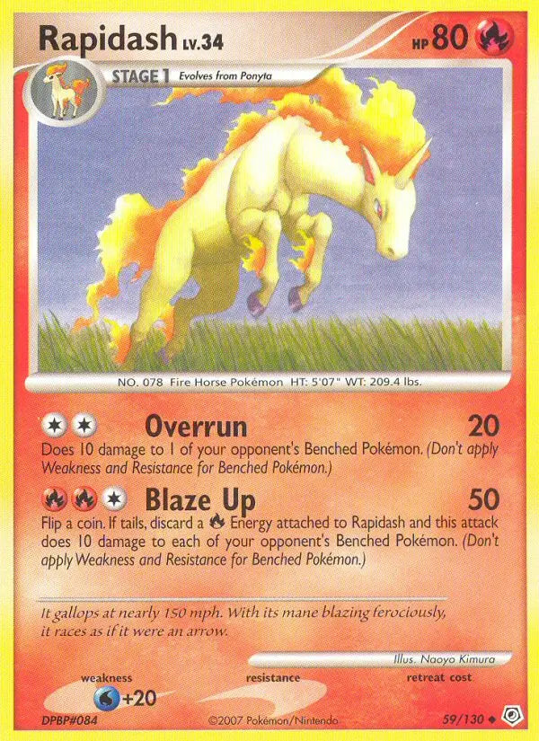 Rapidash 59 Diamond & Pearl Pokesingles