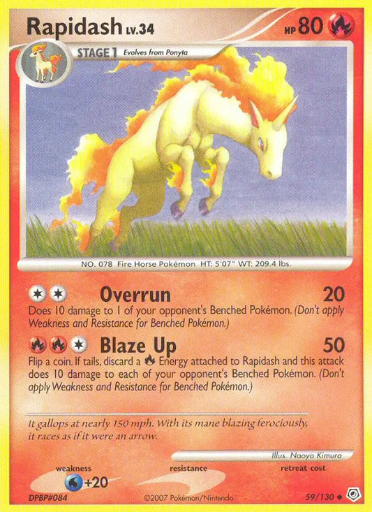 Rapidash 59 Diamond & Pearl Pokesingles
