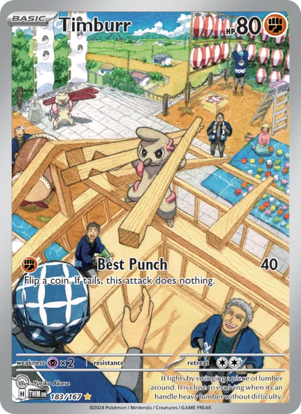 Timburr 183 Twilight Masquerade Pokesingles