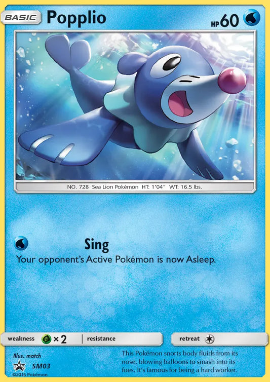 Popplio SM03 SM Black Star Promos Pokesingles