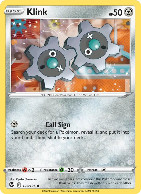 Klink 123 Silver Tempest Pokesingles