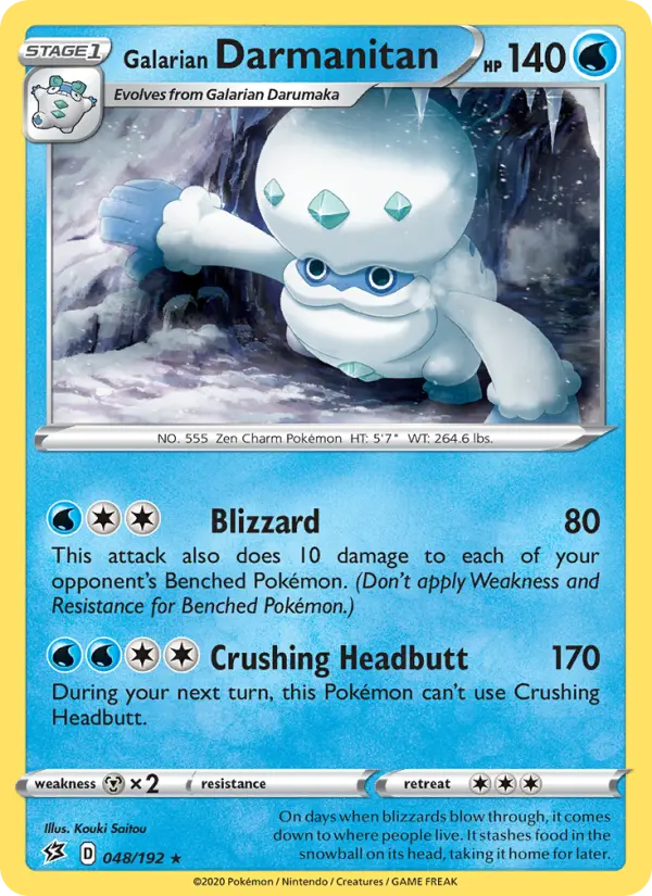Galarian Darmanitan 48 Rebel Clash Pokesingles
