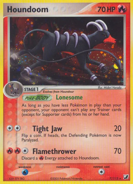 Houndoom 7 Unseen Forces Pokesingles