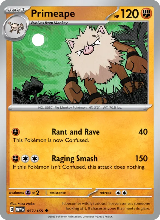 Primeape 57 151 Pokesingles