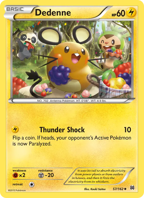 Dedenne 57 BREAKthrough Pokesingles