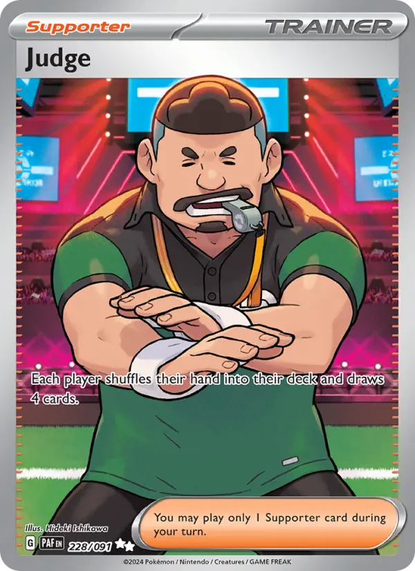 Judge 228 Paldean Fates Pokesingles