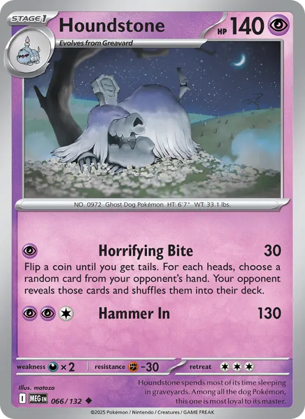 Houndstone 66 Mega Evolution Pokesingles