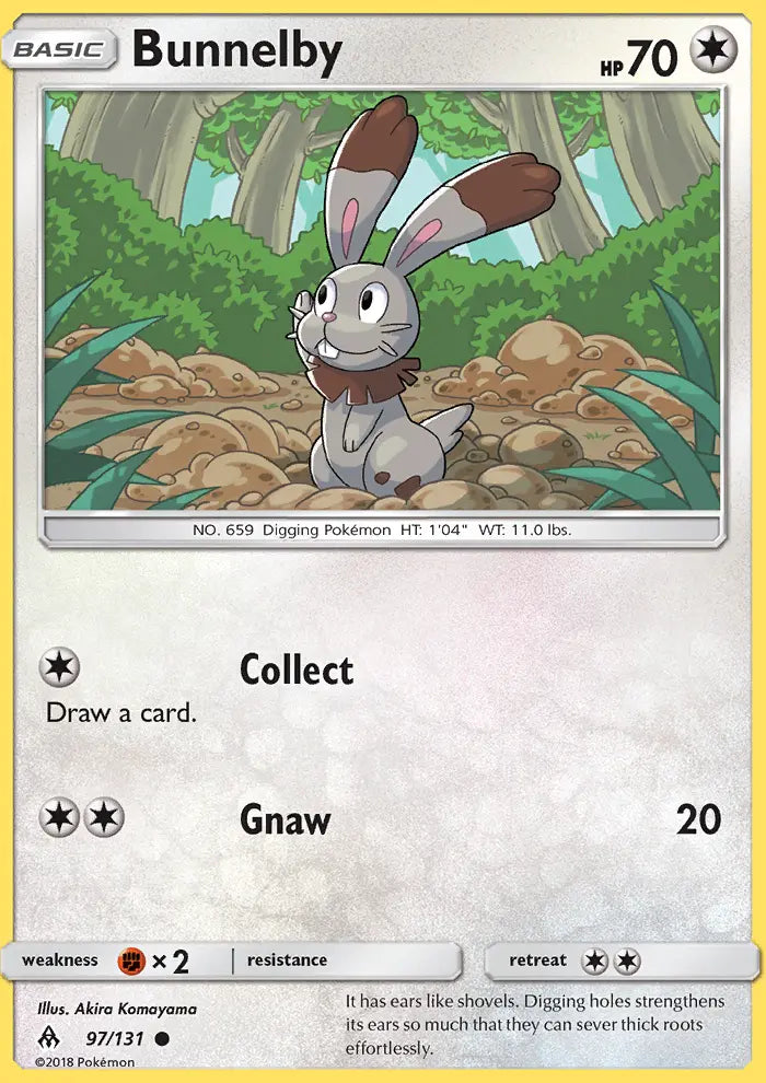 Bunnelby 97 Forbidden Light Pokesingles