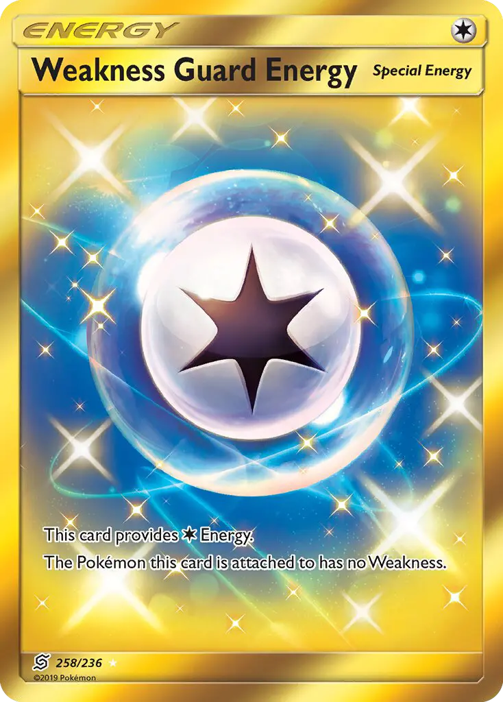 Weakness Guard Energy 258 Unified Minds Pokesingles