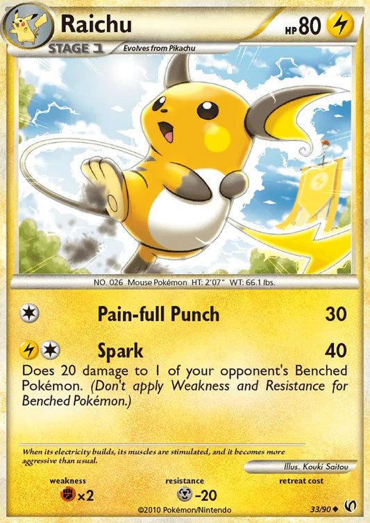 Raichu 33 Undaunted Pokesingles