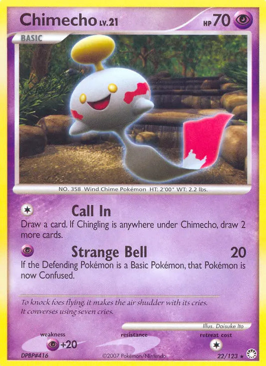 Chimecho 22 Mysterious Treasures Pokesingles