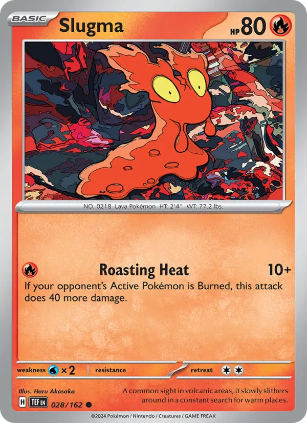 Slugma 28 Temporal Forces Pokesingles