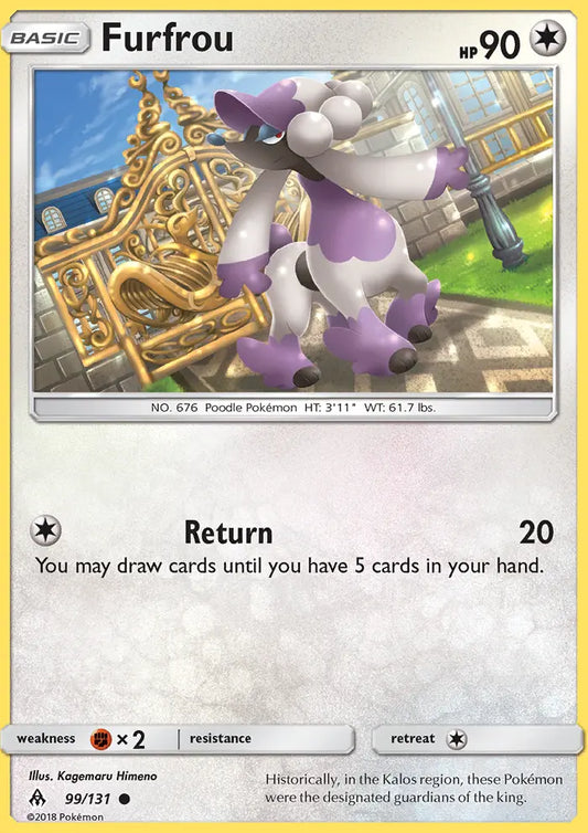 Furfrou 99 Forbidden Light Pokesingles