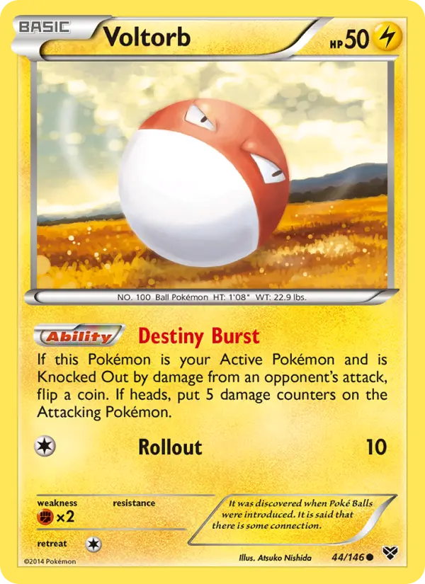 Voltorb 44 XY Pokesingles