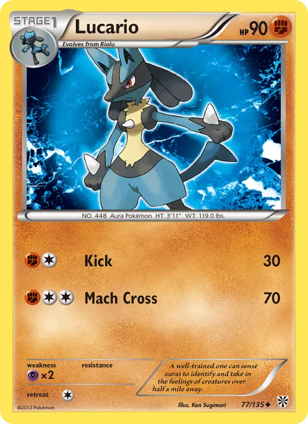 Lucario 77 Plasma Storm Pokesingles