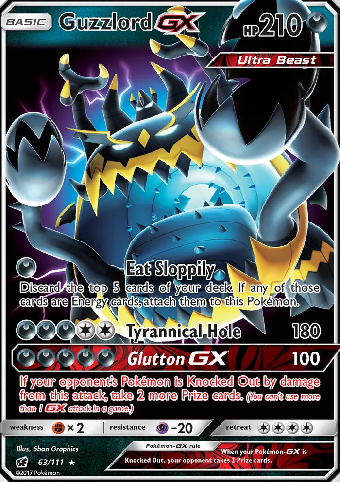 Guzzlord GX 63 Crimson Invasion Pokesingles