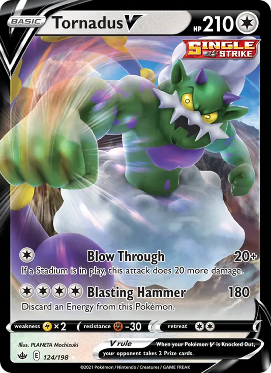 Tornadus V 124 Chilling Reign Pokesingles