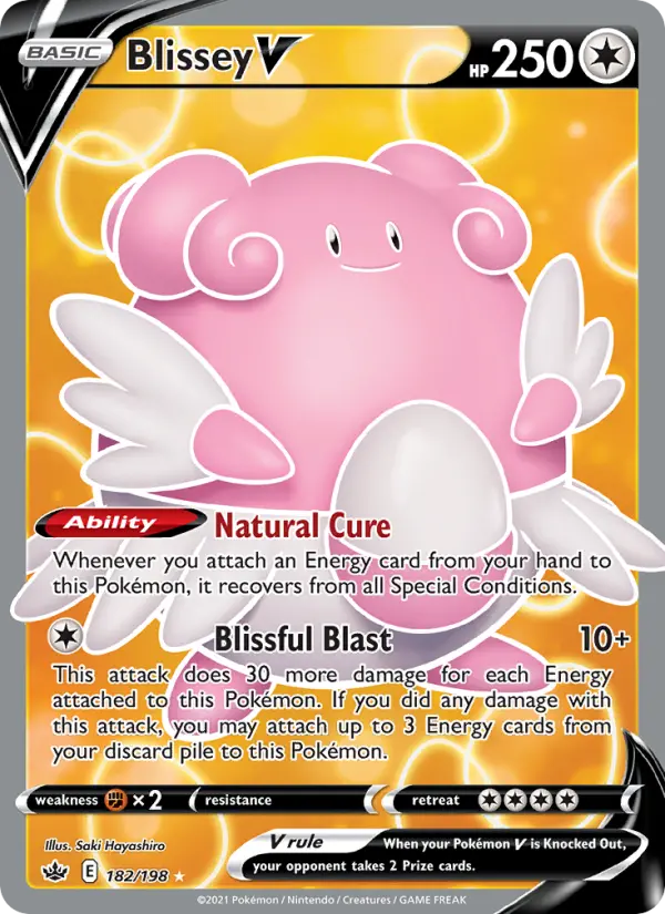 Blissey V 182 Chilling Reign Pokesingles