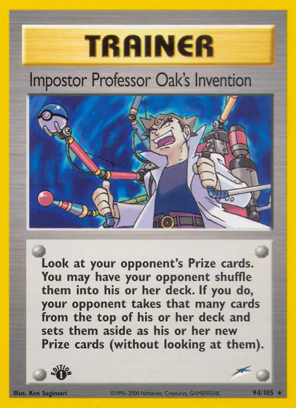 Impostor Professor Oak's Invention 94 Neo Destiny Pokesingles