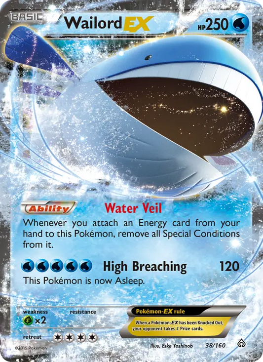 Wailord EX 38 Primal Clash Pokesingles