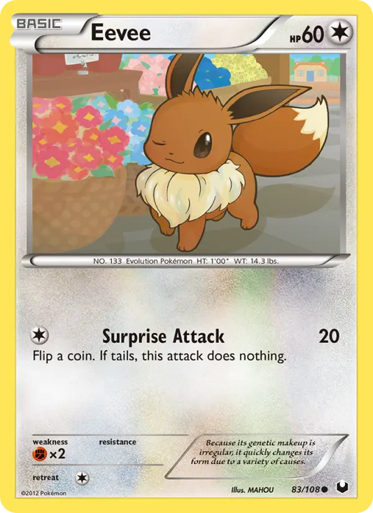 Eevee 83 Dark Explorers Pokesingles