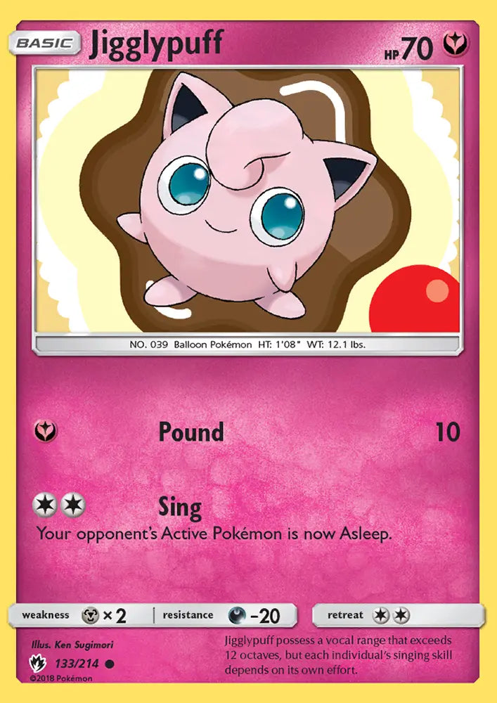 Jigglypuff 133 Lost Thunder Pokesingles