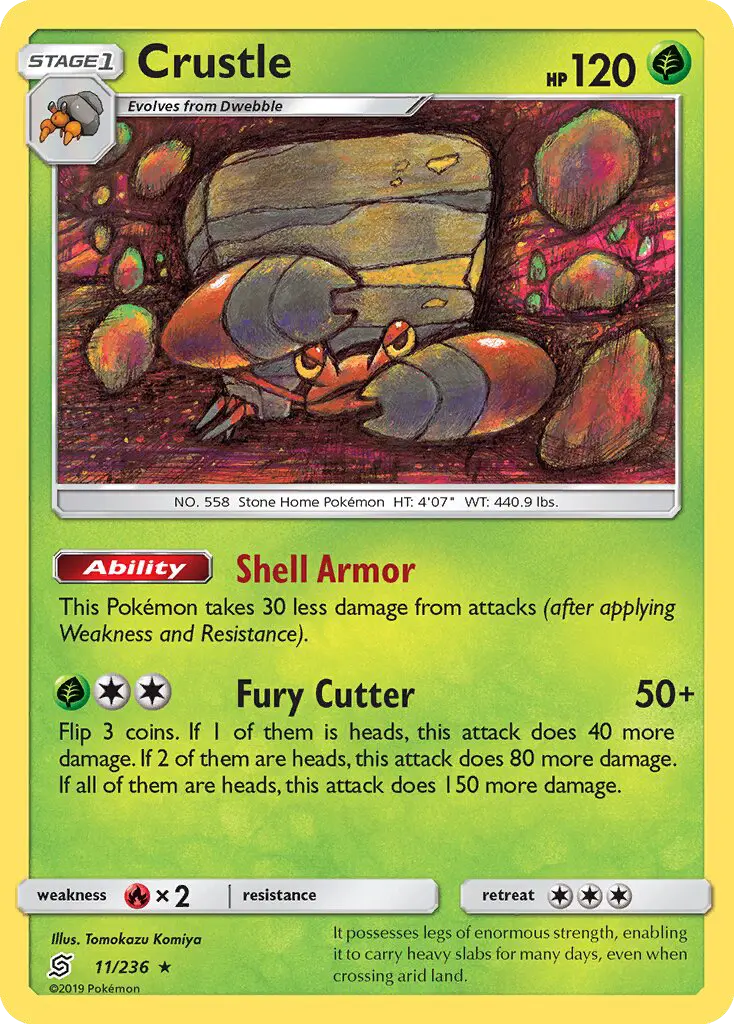 Crustle 11 Unified Minds Pokesingles