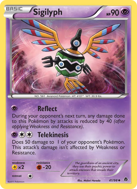 Sigilyph 41 Emerging Powers Pokesingles