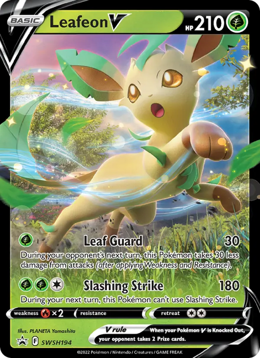 Leafeon V SWSH194 SWSH Black Star Promos Pokesingles