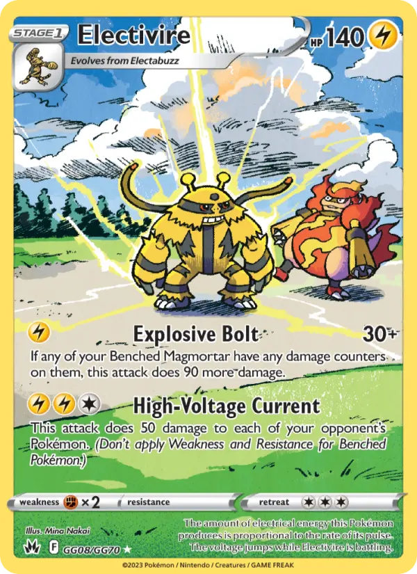 Electivire GG08 Crown Zenith Pokesingles