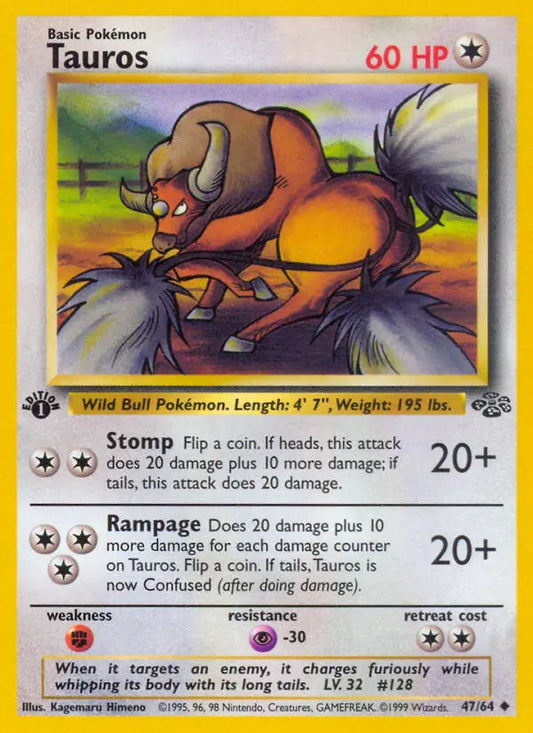 Tauros 47 Jungle Pokesingles
