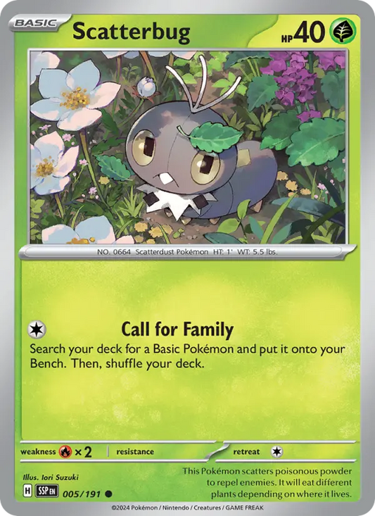 Scatterbug 5 Surging Sparks Pokesingles