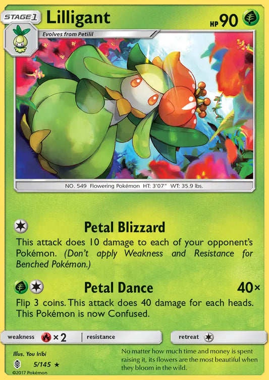 Lilligant 5 Guardians Rising Pokesingles
