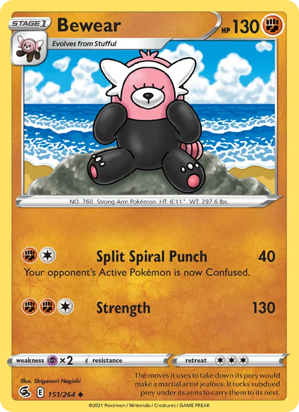 Bewear 151 Fusion Strike Pokesingles