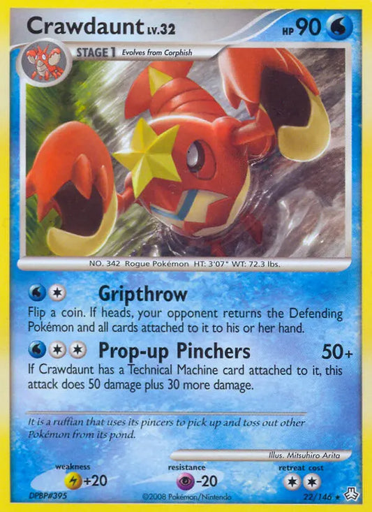 Crawdaunt 22 Legends Awakened Pokesingles