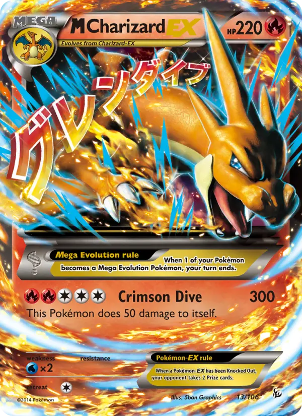 M Charizard EX 13 Flashfire Pokesingles