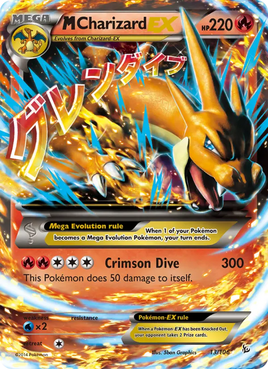 M Charizard EX 13 Flashfire Pokesingles
