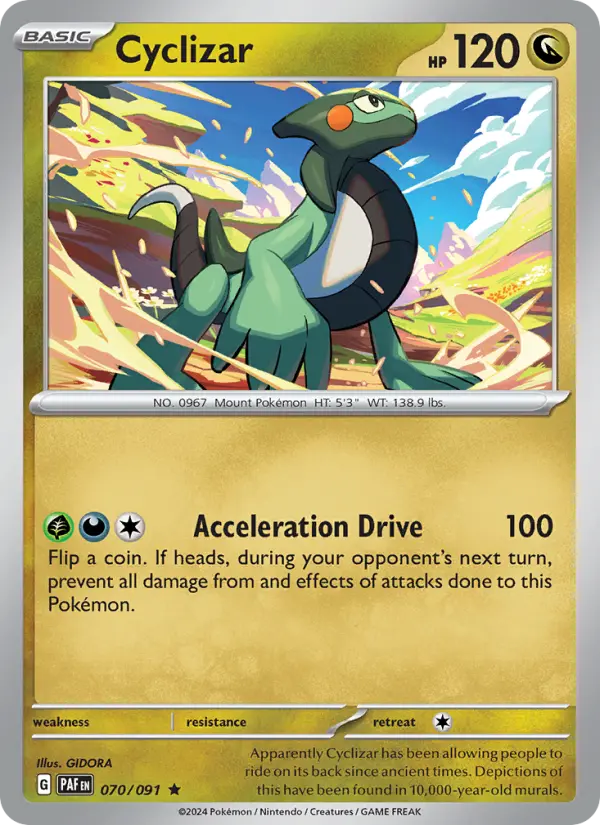 Cyclizar 70 Paldean Fates Pokesingles