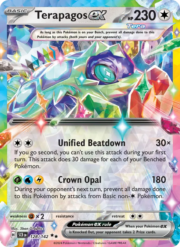Terapagos ex 128 Stellar Crown Pokesingles