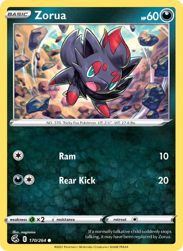 Zorua 170 Fusion Strike Pokesingles