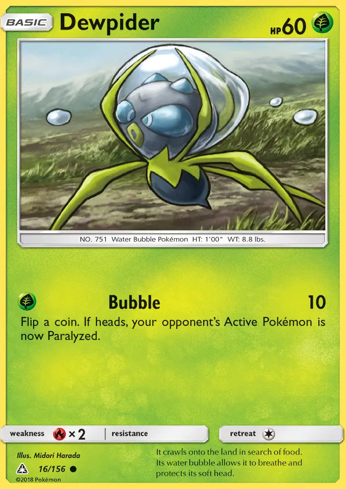 Dewpider 16 Ultra Prism Pokesingles