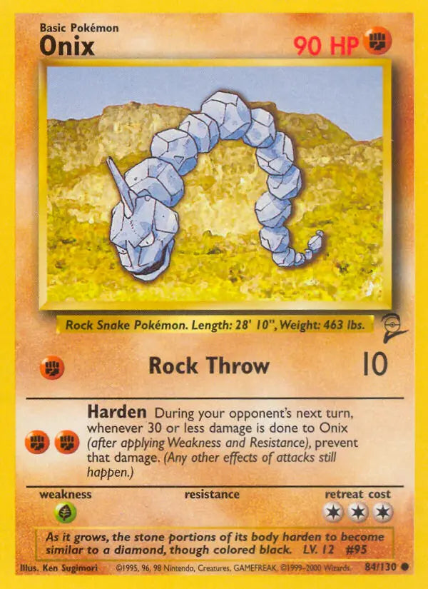 Onix 84 Base Set 2 Pokesingles