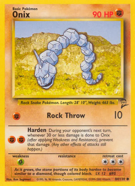 Onix 84 Base Set 2 Pokesingles