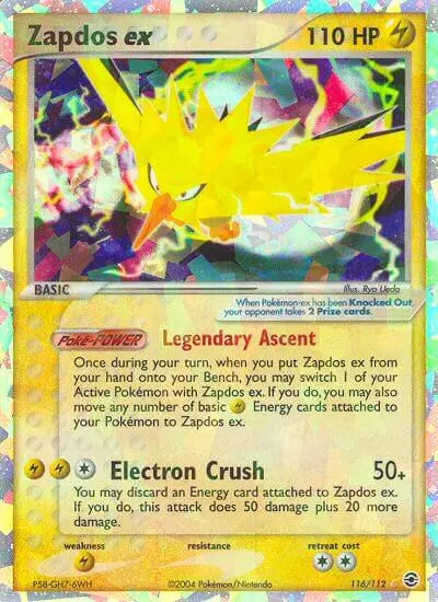 Zapdos ex 116 FireRed & LeafGreen Pokesingles